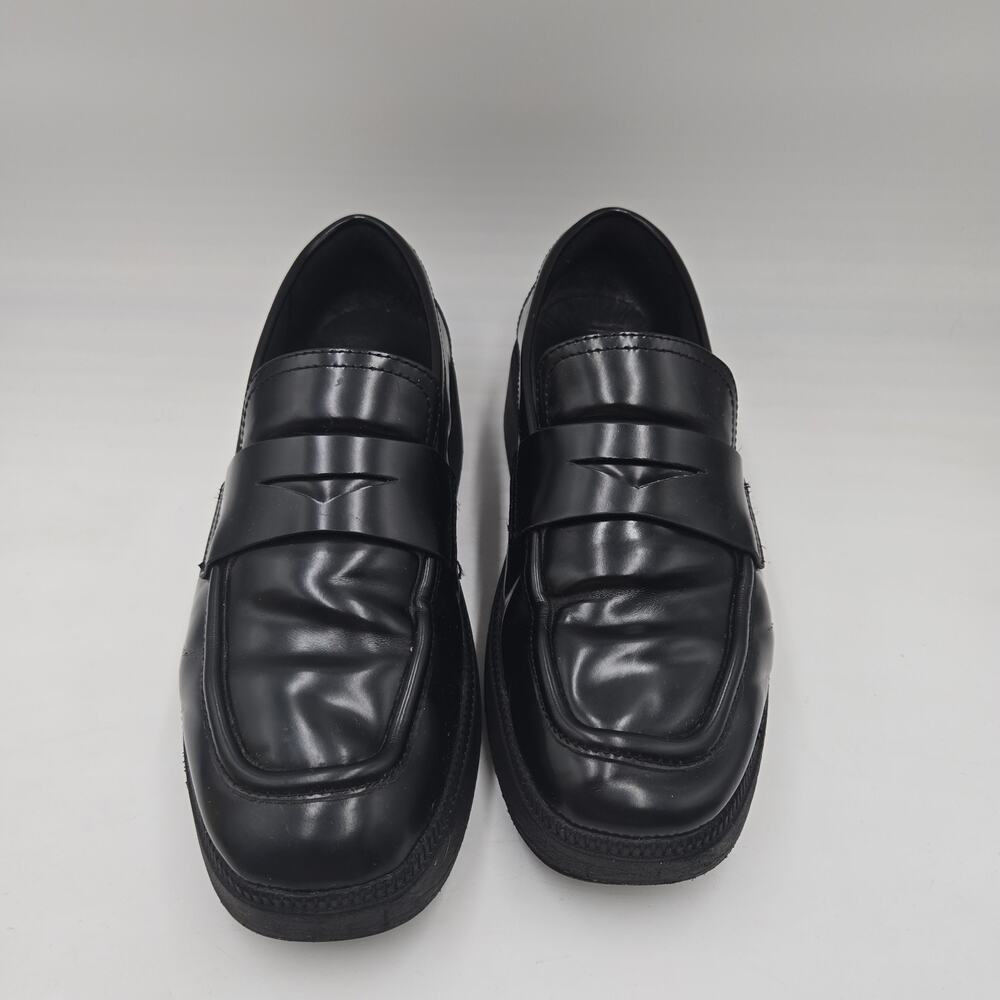 FitFlop F-Luma Chunky Women Size 11 Black Loafers Shoe Grunge Academia Comfort - Picture 2 of 7